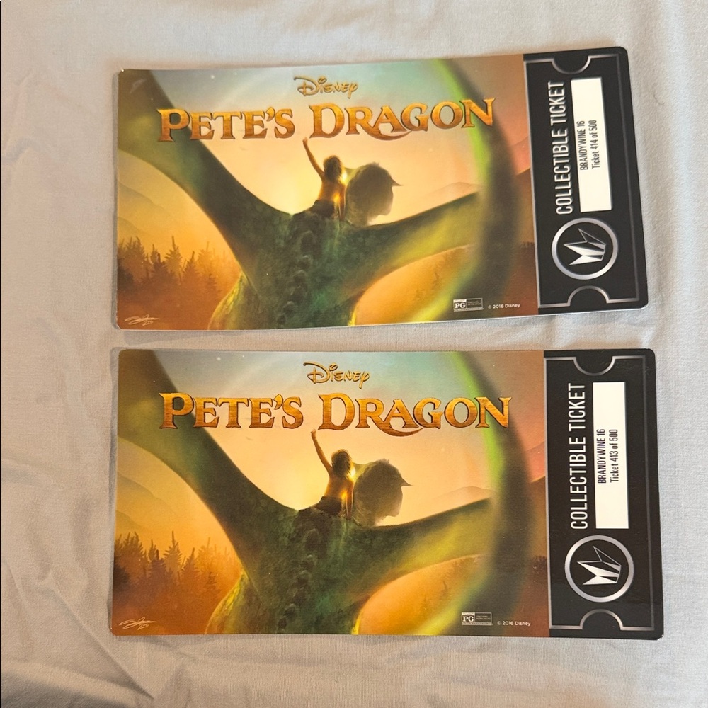 Disney Pete's Dragon Collectible Tickets -